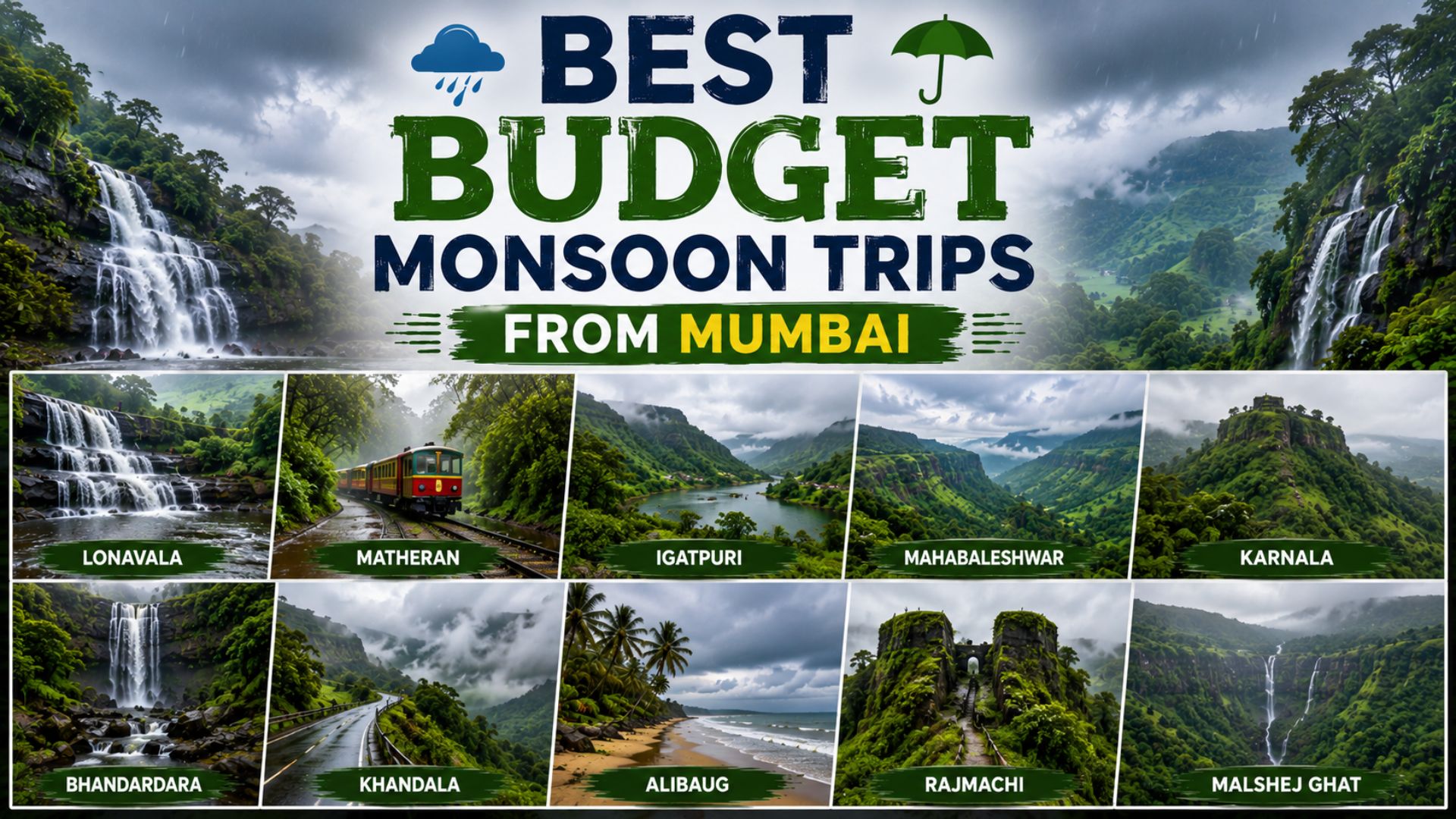 Read more about the article Best Budget Monsoon Trips from Mumbai: Affordable Rainy Season Getaways You Must Explore